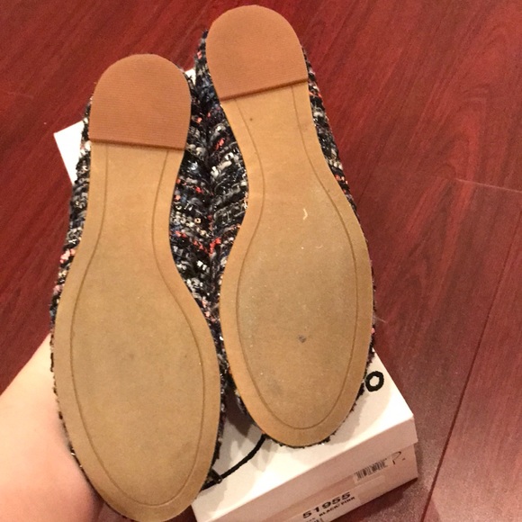 BP Tweed Slip On Flats 6.5M - Picture 7 of 8